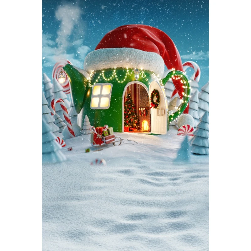 사진 촬영용 크리스마스 배경, 겨울 크리스마스 트리 눈 헛간 나무 바닥 창 벽난로 배경, 초상화 사진 스튜디오 소품