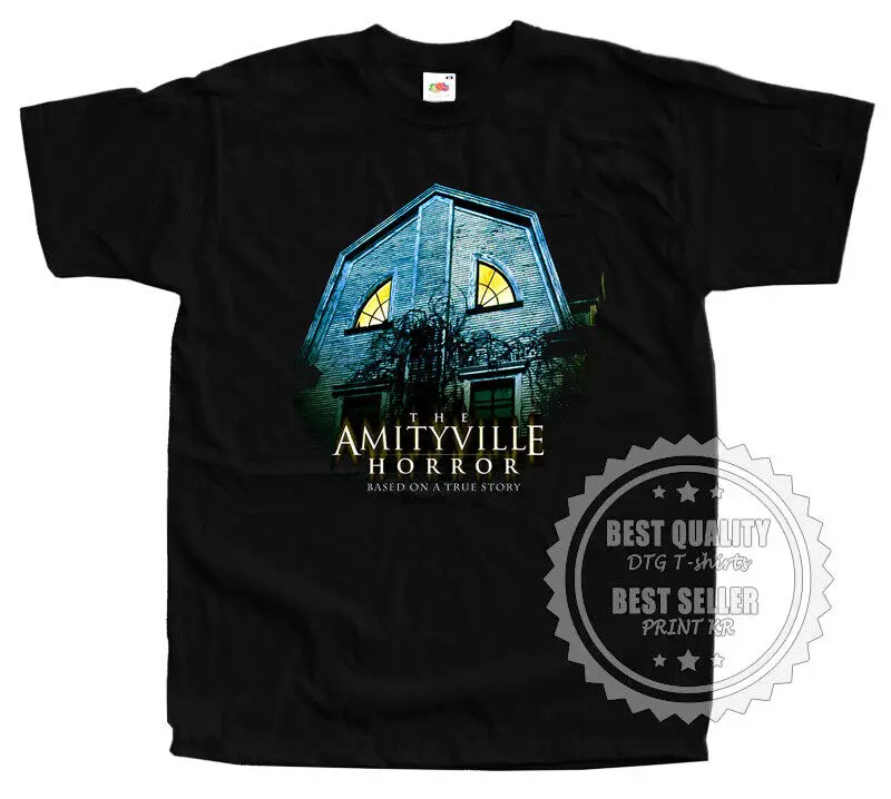 

Amityville Horror V4 T SHIRT TEE Movie Poster BLACK all sizes S to 5XL