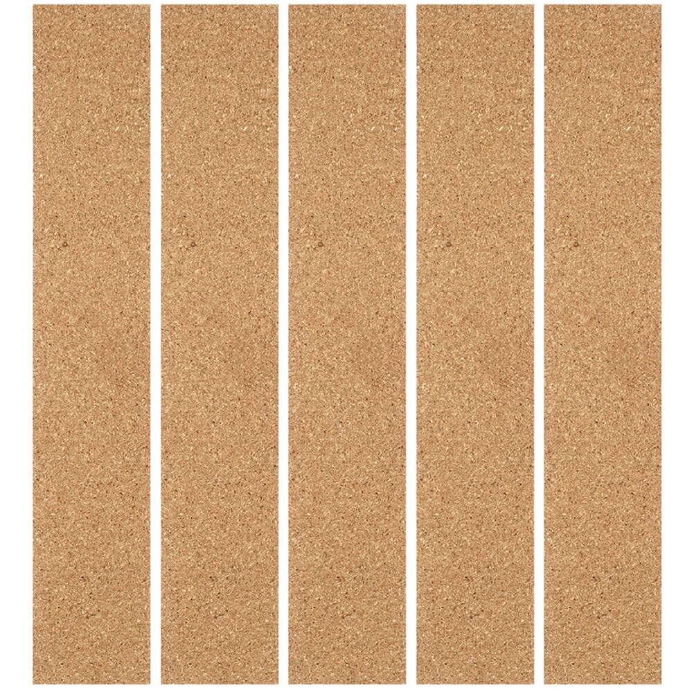 

5pcs Soft Wall Strips Adhesive Bulletin Board For Office Home Thick Cork Announcement Bars Self-Adhesive Memo Board Strips