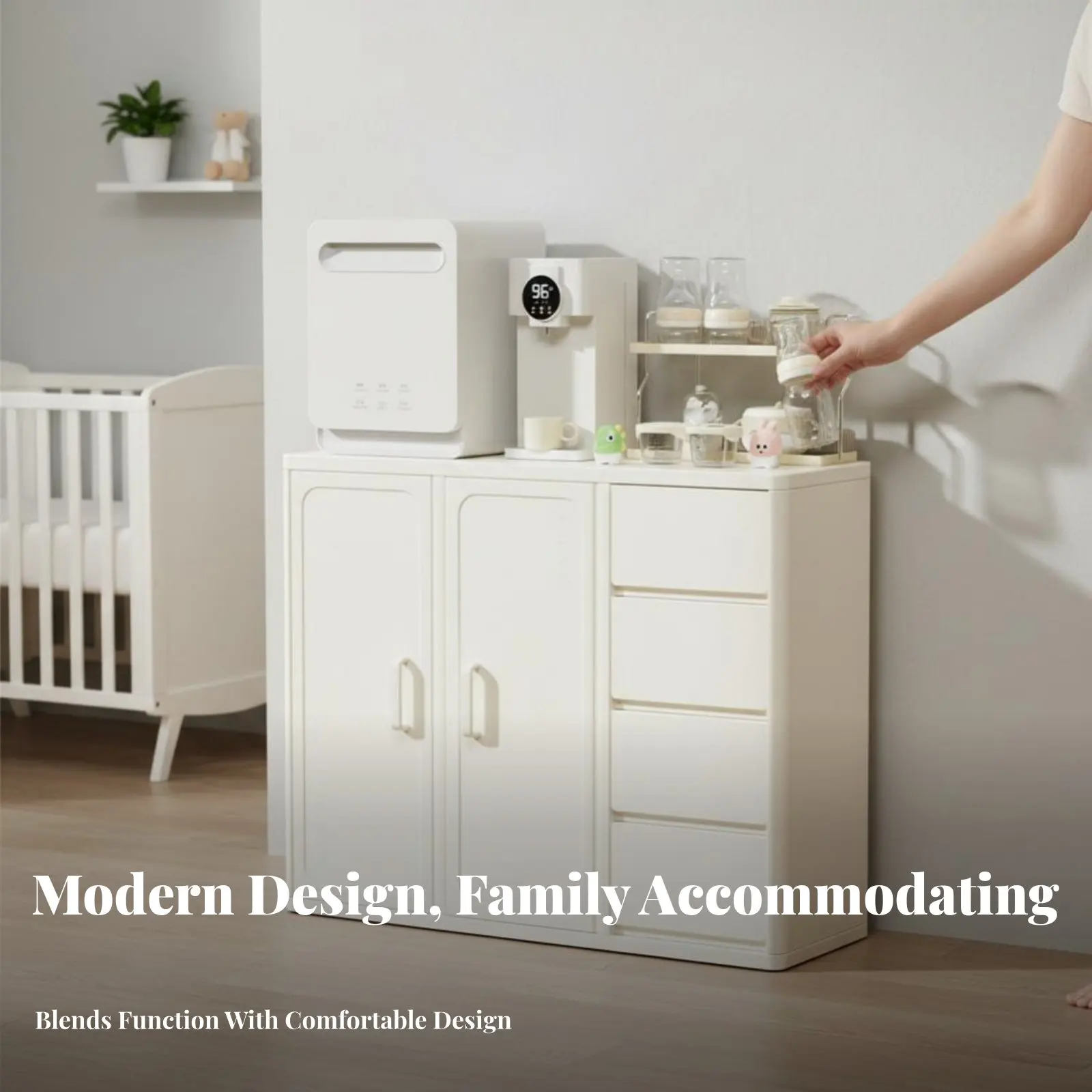 

Комод для младенцев с 5 ящиками, безопасный для детей, вместительный, прочная конструкция, для родителей, для спальни