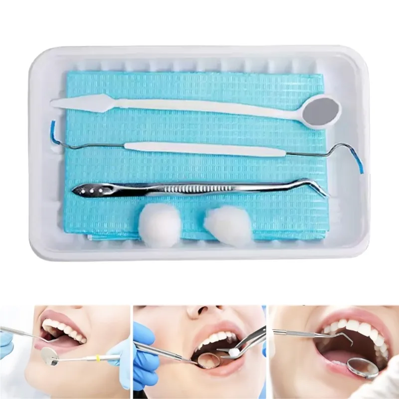 

Disposable Sterile Oral Care Kit Dental Instrument Examination Set Medical Clinic Home Nursing Hospital Travel Doctor
