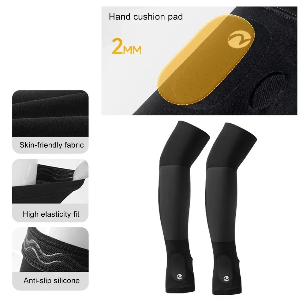 1Pair Volleyball Arm Sleeves, Sports Compression Padded Forearm Sleeves for Men & Women, Unisex Athletic Sleeve