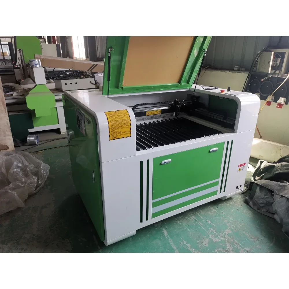 GUAN DIAO CNC 9060  cutting machine 6090 100W co2  engraving cutting machine for sale Ruida X and Y axis