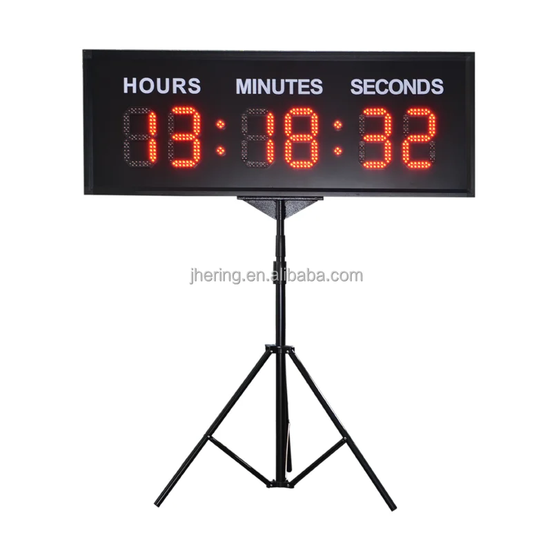 Jhering Large LED Digital Electronic Countdown Timer for Indoor Hours Minutes Seconds Display Board