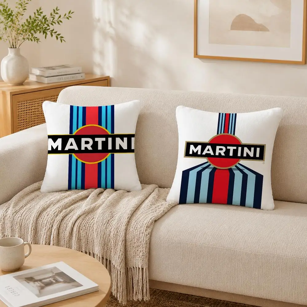Car Cool M-MartiniES Cushion Cover Plush Decorative Pillow Case With Hidden Zipper Cutecore Room Decor For Home
