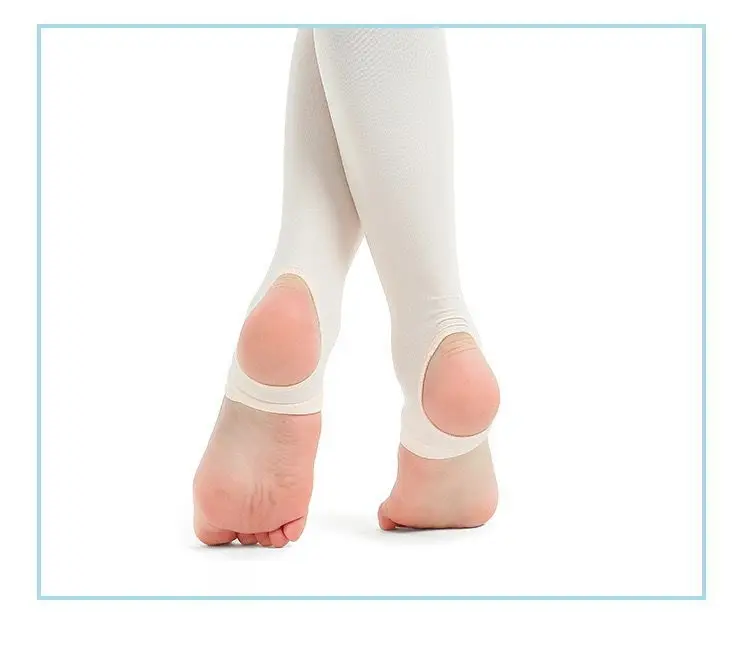 Professional Kids Children Girls Adult Ballet Tights White Ballet Dance Leggings Pantyhose with Hole Nude Black Stocking