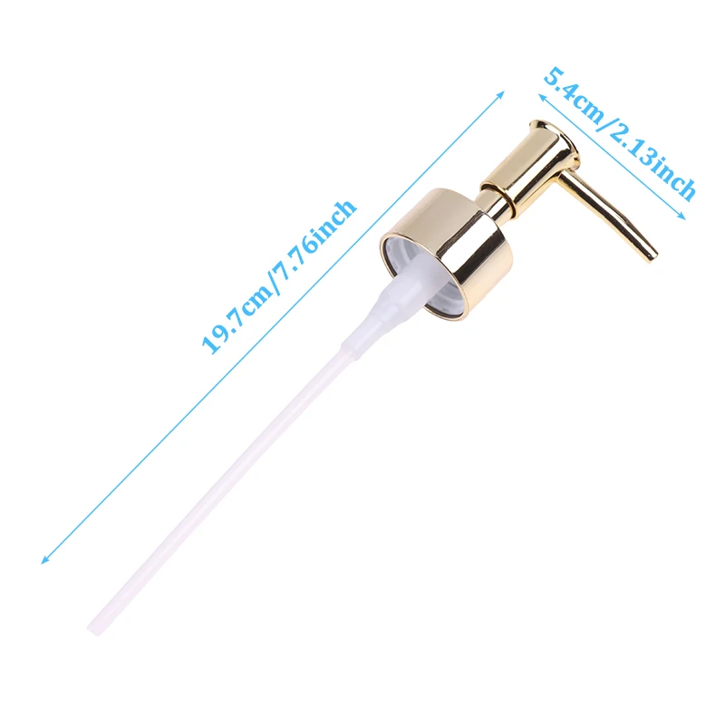 1PC Metal Bathroom Liquid Soap Dispenser Toilet Hand Replacement Lotion Shampoo Pump with Plastic Jar Tube for Bathroom