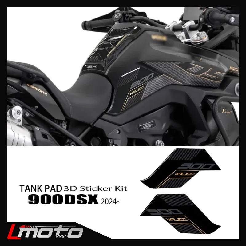 

For Voge Valico 900DSX 900 DSX 2024 Tank Pad Motorcycle 3D Resin Protective Sticker Accessories Tank Pad Kit Stickers