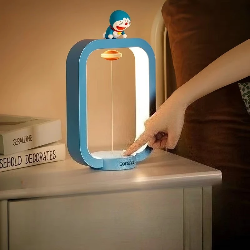 Lampu Hias Desktop Doraemon Lampu Levitasi Magnetik Lampu Meja Kartun Lampu Malam Ornamen Animasi Hadiah Ulang Tahun
