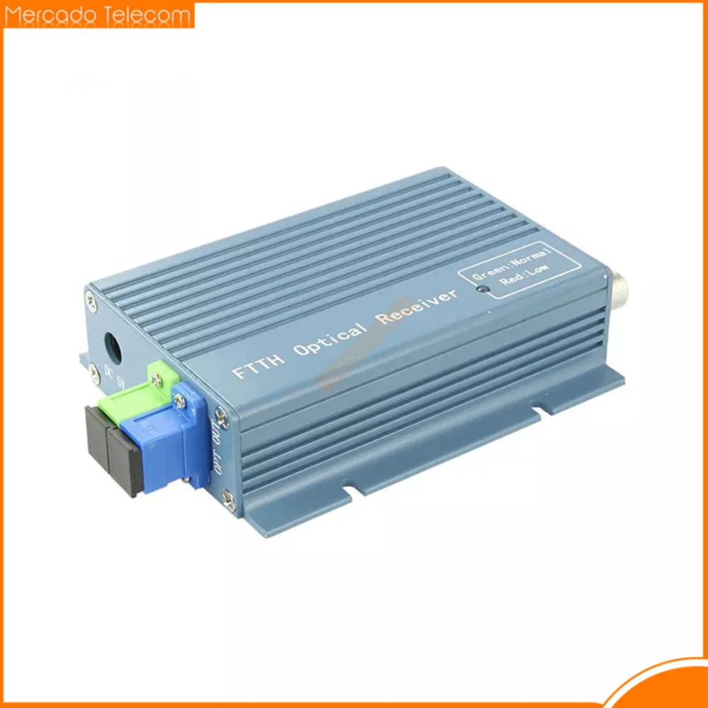 FTTH CATV Optical Receiver High Level Fiber WDM Converter Duplex Connector Mini Mode With 2 Output RF Inch