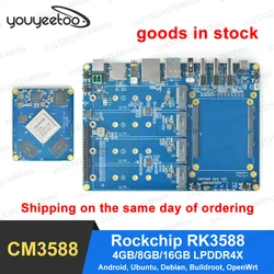 CM3588 NAS Kit Rockchip RK3588 Development Board On-board PCIe 2.5G Ethernet Controller supports OpenWrt,Android,Ubuntu,Debian