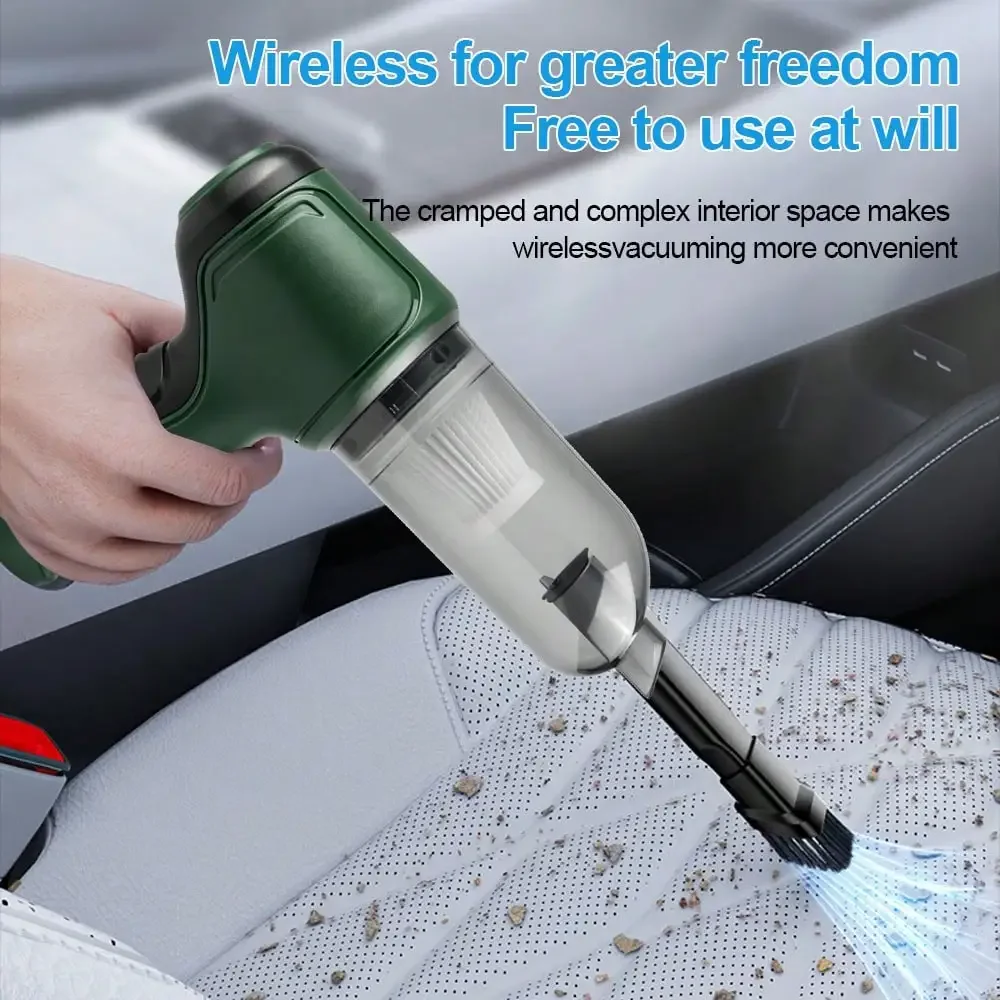 Portable Mini Car Vacuum Cleaner 15000PA Handheld Cordless Vacuum Cleaner 4000mAh Brushless Motor Suitable For Car, Home, Suction, Blowing, Extraction 3-Use Vacuum Cleaner view 3