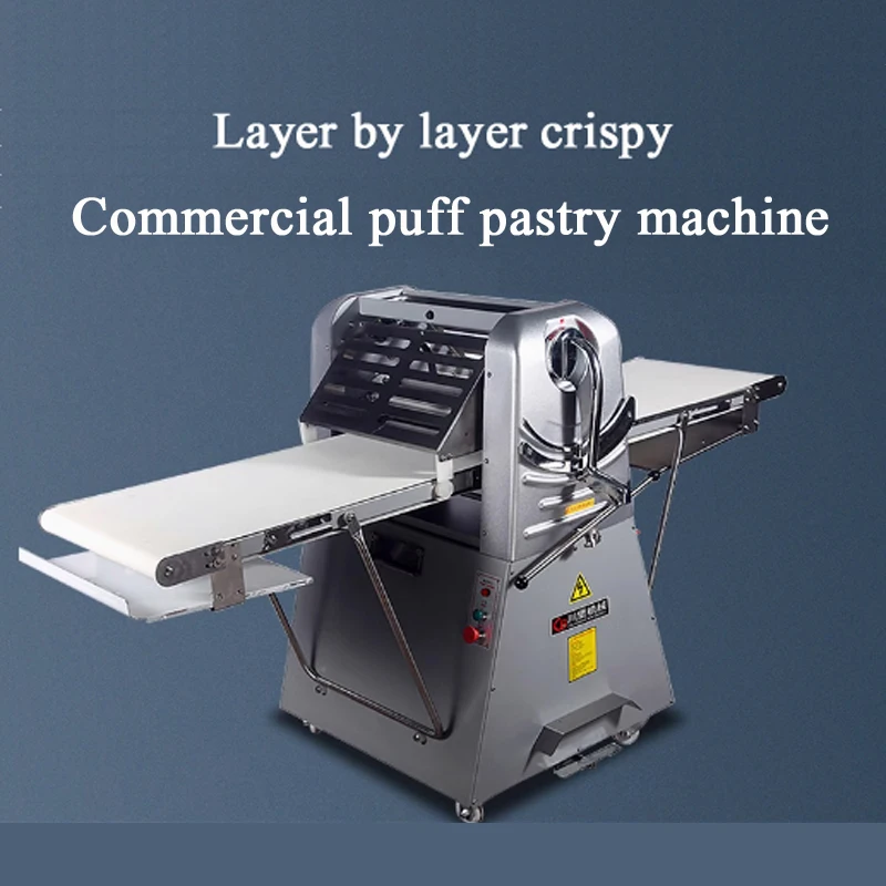 

Stainless Steel Bread Dough Pastry Crisper Machine Puff Pastry Crisper Machine Pizza Pie Dough Sheeter Shortening Making Machine