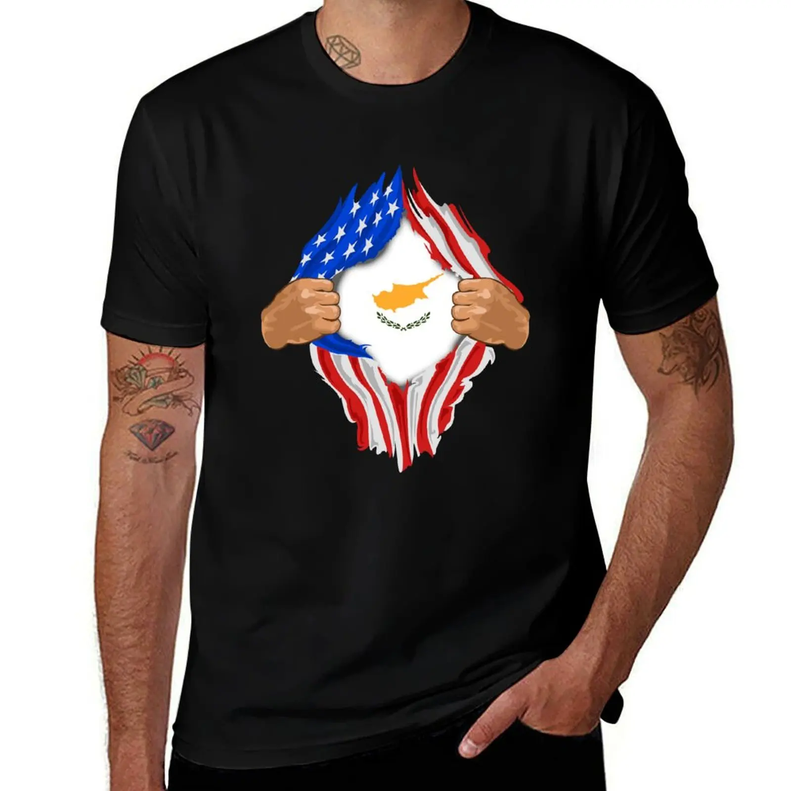 

Cypriot Blood Inside Me Design | Cyprus Flag Gift T-Shirt man t shirt graphic t shirts with prints T-Shirt