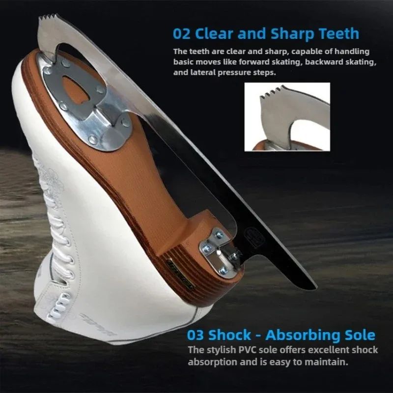 Фигурные коньки для женщин, мужчин, детей, начинающих, художественная обувь для катания на коньках, удобные кожаные ботинки для выступлений в помещении и на открытом воздухе
