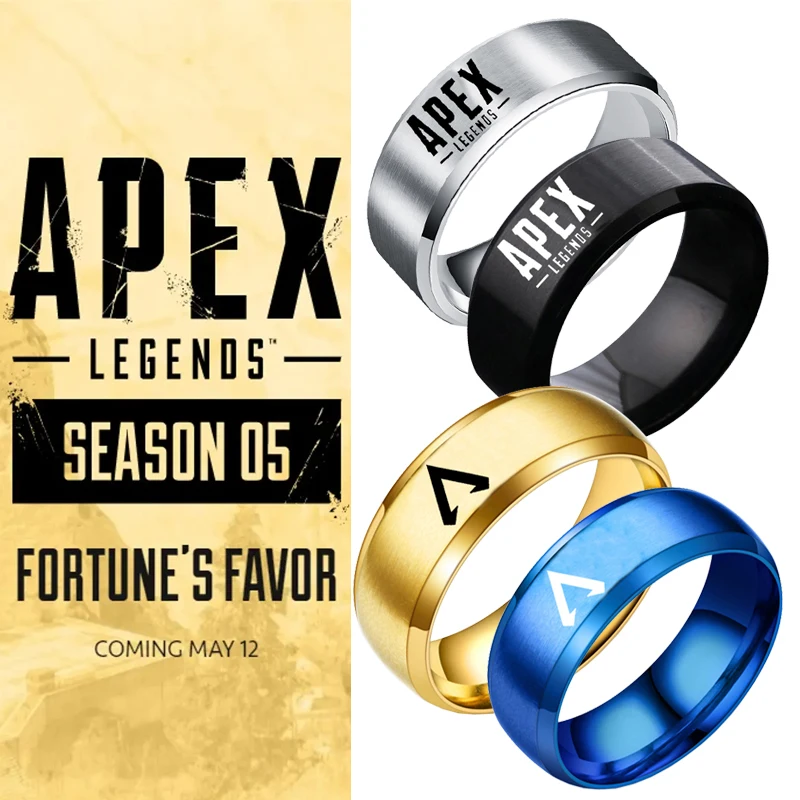 Hot Game Apex Ring Titanium Steel Hero Ring Stainless Steel Ring for Freind Best Gift Ring Championship Rings