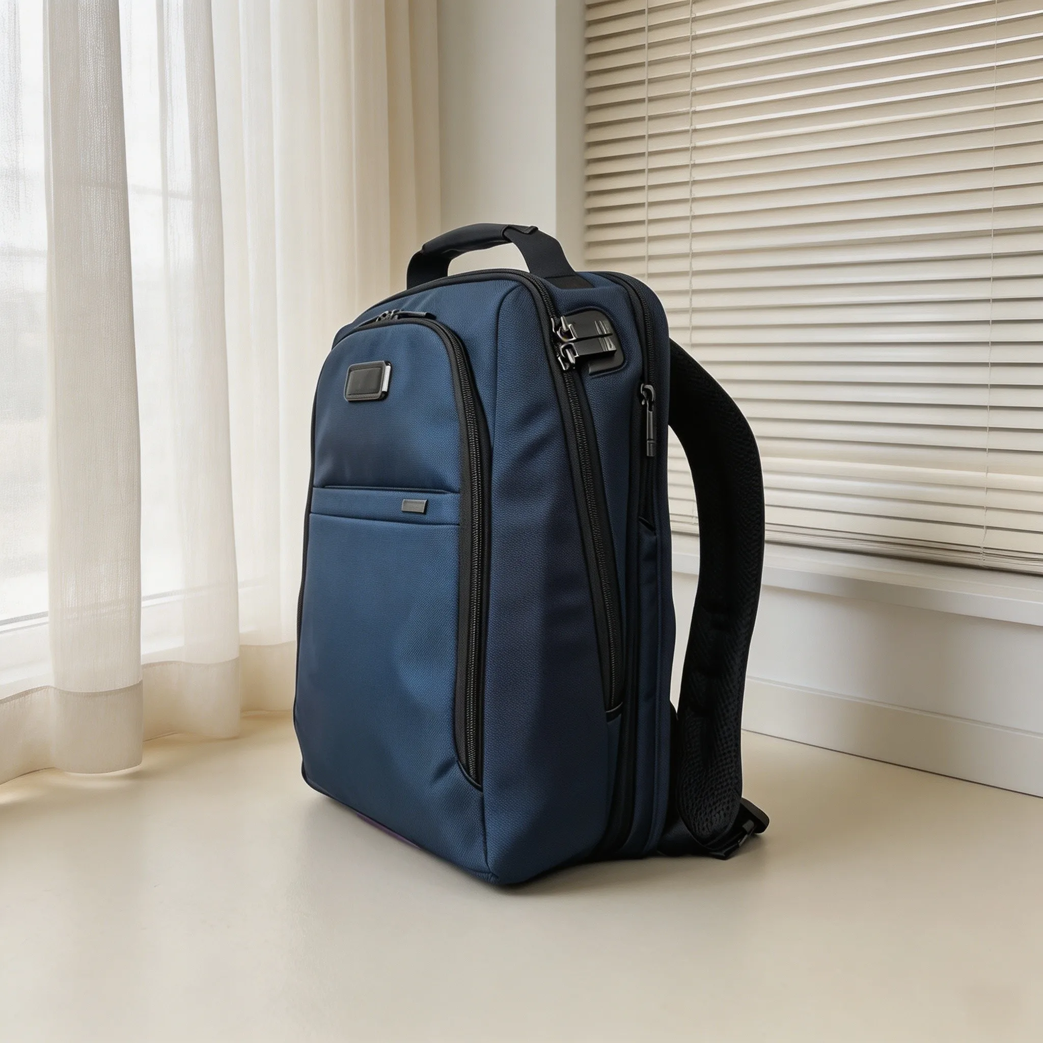 Business Casual Travel Backpack for Men, Premium Ballistic Nylon Fashion Rucksack for Office Daily Use & Short Journey