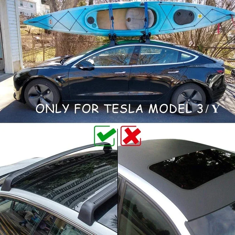 VASTZ For Tesla Model Y 17-24 3 21-24 Aluminum Transportation Tool Car Roof Cross Bars Roof Top Luggage Cargo Carrier Rack