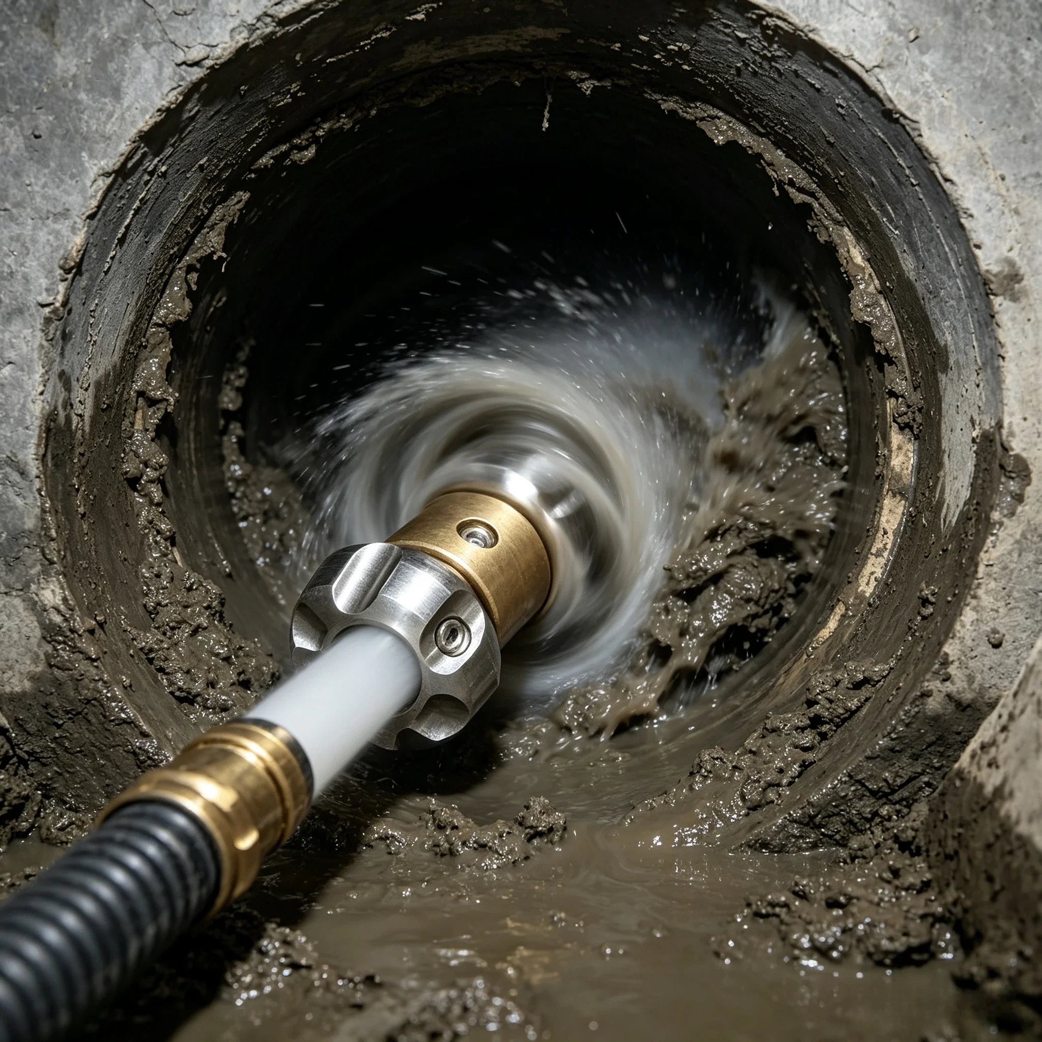 Mini High Pressure Sewer Dredging Bouncing Nozzle 3/8 Interface Pipeline Cleaning Accessory For Small Pipe Unclogging