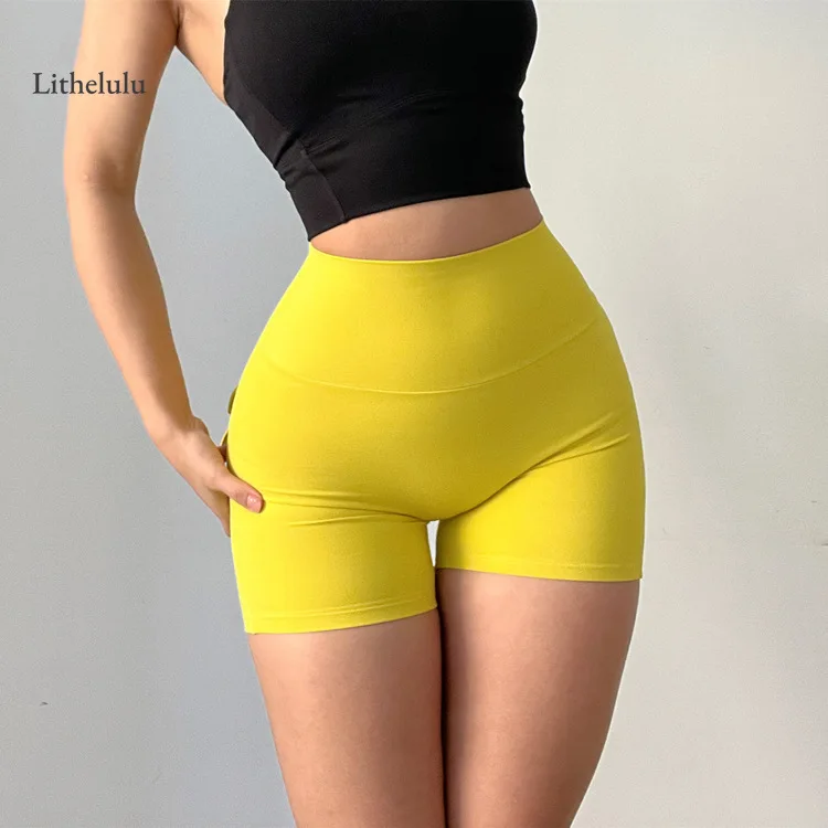 Short de motard taille haute pour femme, legging de yoga, fitness, séchage rapide, sexy, serré, push-up, sport, décontracté, entraînement, jogging