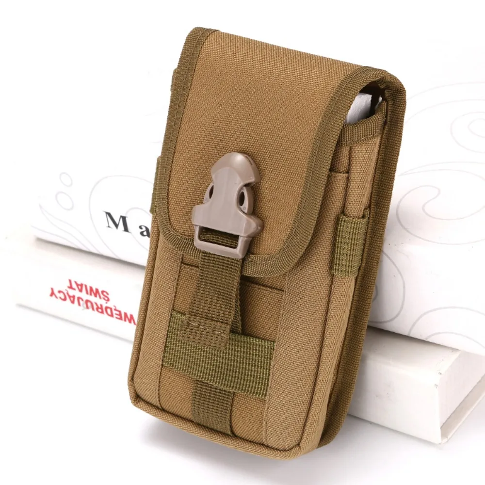 

Large Capacity Men's Multifunction Wallet Vertical Oxford Mobile Phone Belt Pouch with Pen Insertion Pocket Waterproof