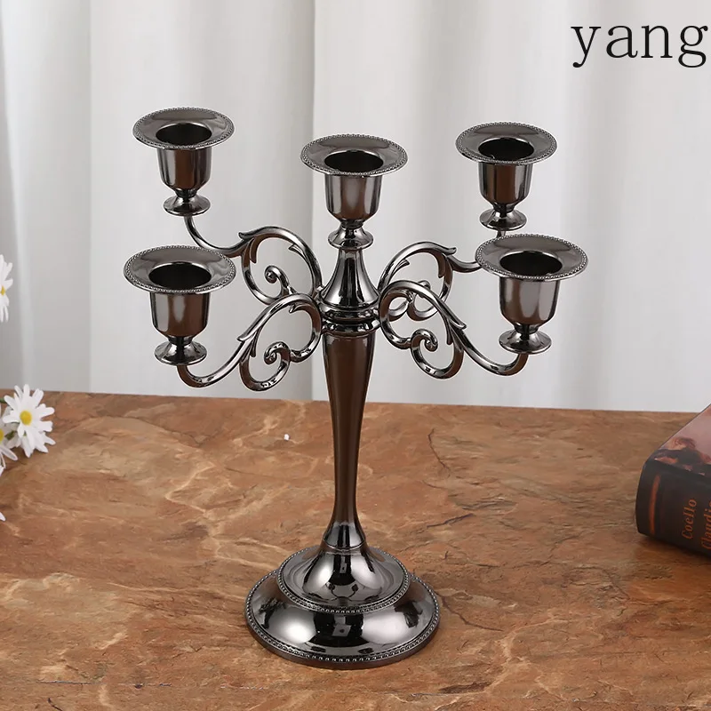 

CX metal ornament wrought iron wedding arrangement western food ornament candlestick ornament