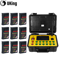U'King 36 Cues 500 Meters Distance Controller DBR01 transmitter&4-Cue Receivers LED Stage Lighting Controller