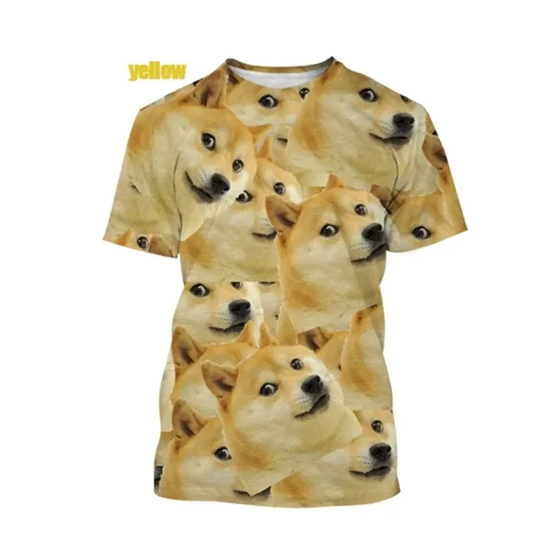 

Funny 3D Doge Shiba Inu Dog Graphic T Shirt for Men Clothing Casual Fashion Streetwear Pop Unisex Harajuku Women Tops Tee Shirts