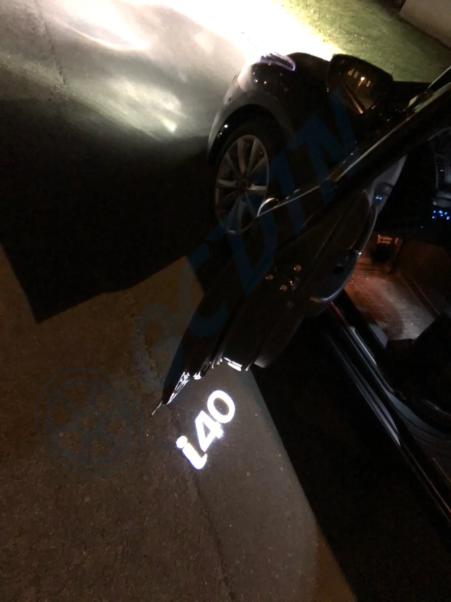 QCDIN for Hyundai i40 LED Car Welcome Light Door Logo Projector Light for Hyundai i40 All Car Models CANBUS Easy Installation