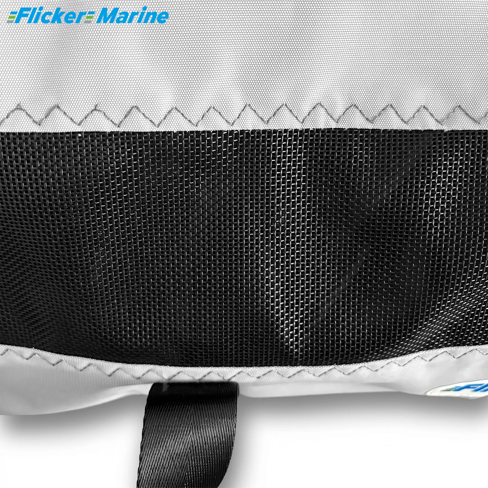 FLICKER MARINE Long Mainsail Sail Bag for Sailboat Multi Size Durable Polyester UV Resistant Protective Storage Bag