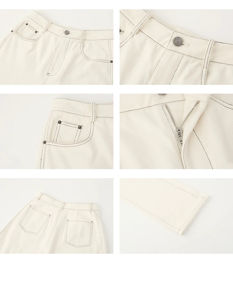 Vega Chang 新作 冬用 レディース ジーンズ ハイウエスト ストレートレッグ 裏起毛 暖かい 多用途 ロングパンツ 【ベルトは含まれていません】