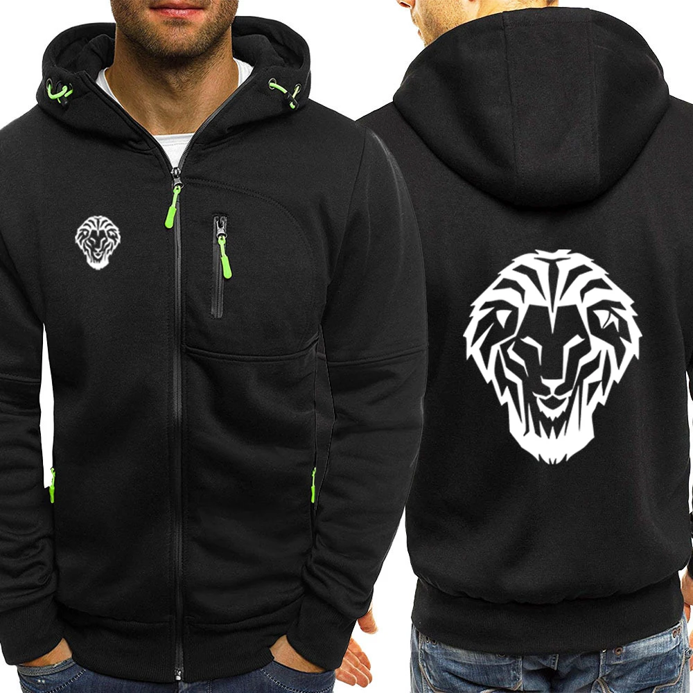 Leon Athletic Club de Bilbao-abrigo sencillo informal con capucha y cremallera de tres colores para hombre, nuevo estilo, primavera y otoño, 2025