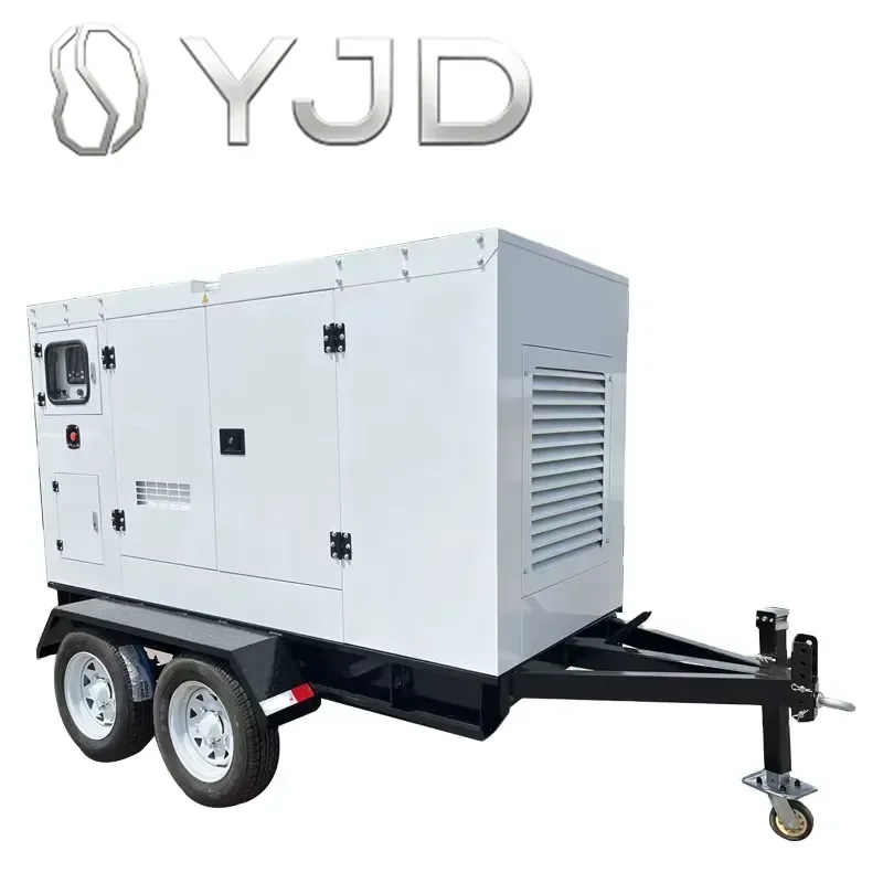 50kw Three Phase Mobile Type Portable Home Diesel Generator Trailer Super Silent Chinese Power Station
