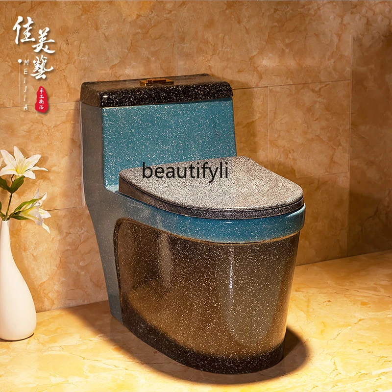 Цветной унитаз, сифон, бытовой смывной унитаз