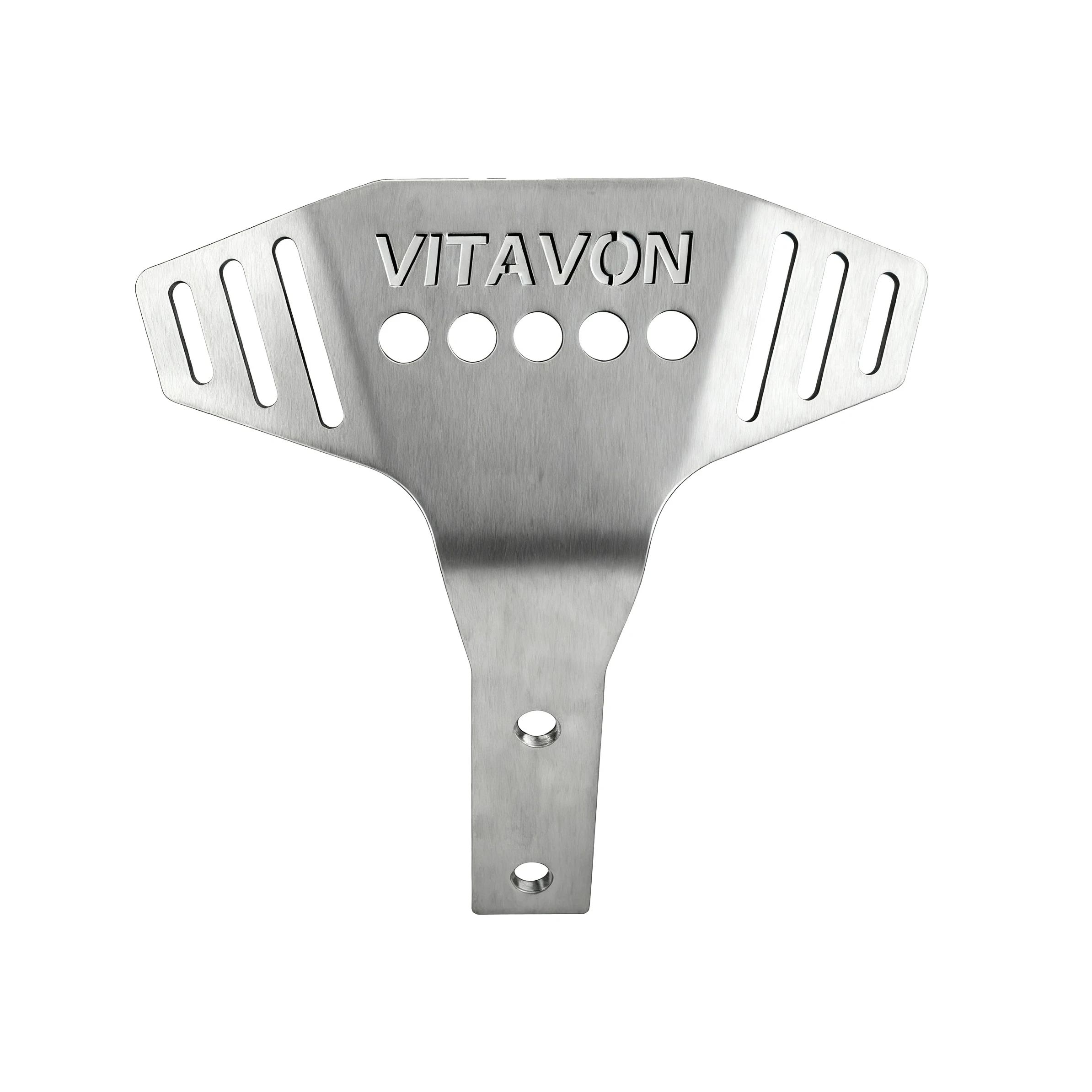 VITAVON ステンレス 1.5mm 厚さ フロントシャーシアーマー スキッドプレート トラクサス UDR 1/7用