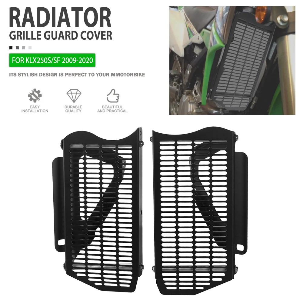 Radiator Guard FOR KAWASAKI KLX250S/SF 2009 2010 2011 2012 2013 2014 2015 2016 2017 2018 -2020 Motorcycle Radiator Grille Cover