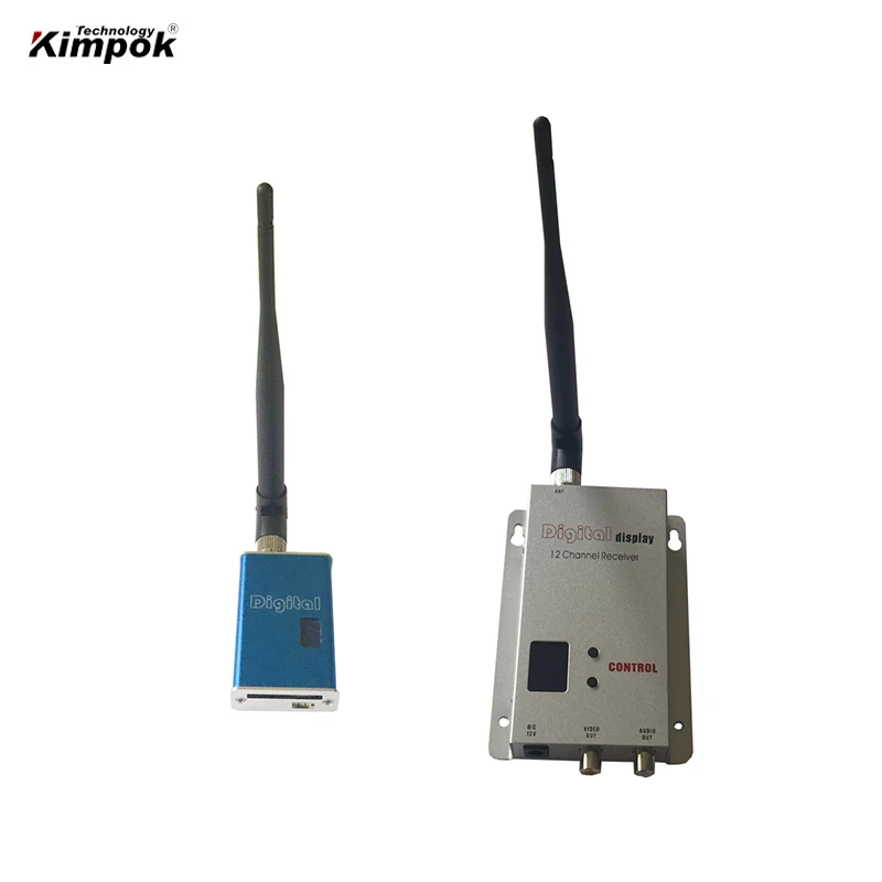 1.5Ghz 5W mini FPV VTX 1.5G Transmisor y receptor de vídeo inalámbrico para drones