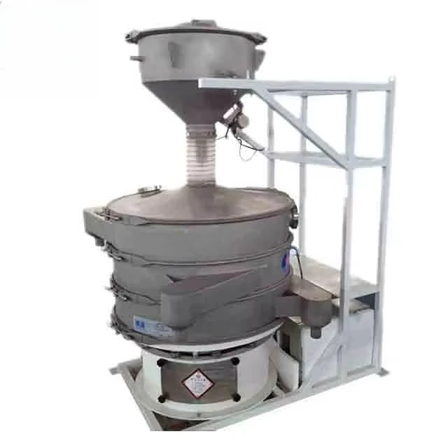 High Quality Rotary Vibrating Screen for Sugar and Sea Salt With Dust Explosion Proof Motor
