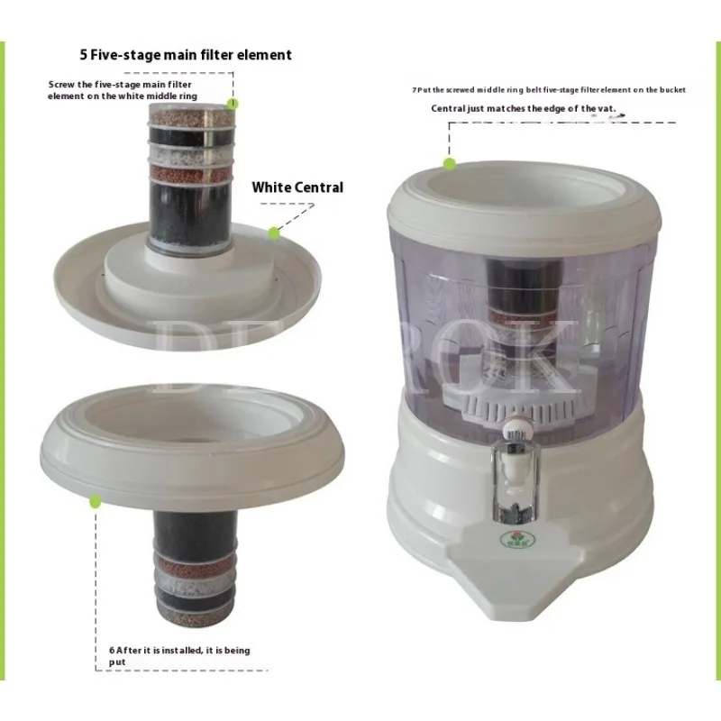 16L Water Purifier with Desktop Design Home and Office Activated Household Drinking Water Carbon Water Purifier