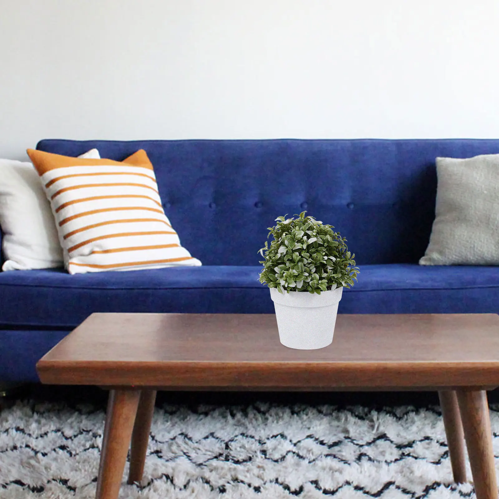 

Simulation Small Potted Artificial Plant Realistic Faux Greenery for Home Office Desk Decor Lifelike Bonsai Decoration