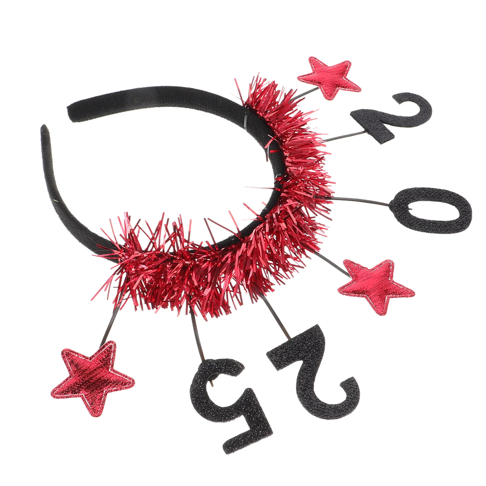 

New Year Headband Star Floral Design Light Comfortable Party Headbands for Adults Holiday Wedding Dance 2025 New Year