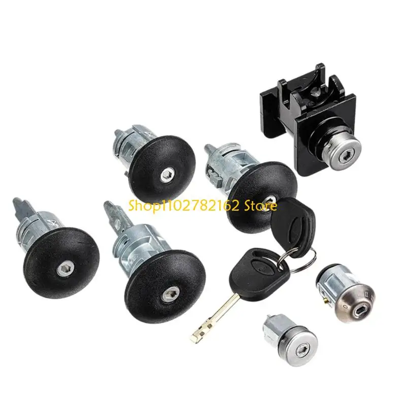 

547B Ergonomic Auto Security Lock Cylinder Set For MK6 Corrosion Resistant Design 4359018 1C1A-V22050-BA YC15V22050YG 4119503