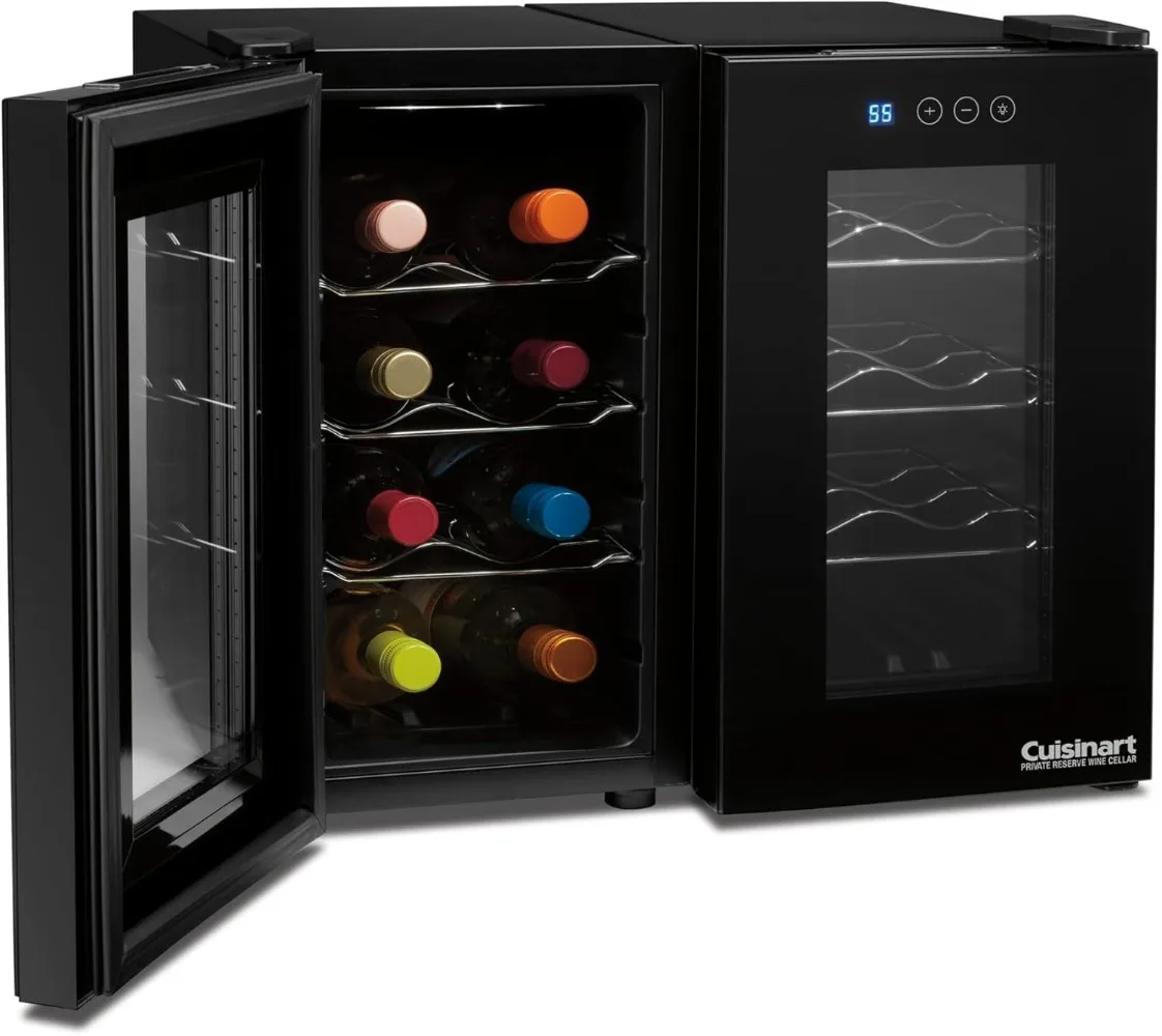 Cuisinart Private Reserve Dual 16-Flaschen-Set Weinkeller, Schwarz