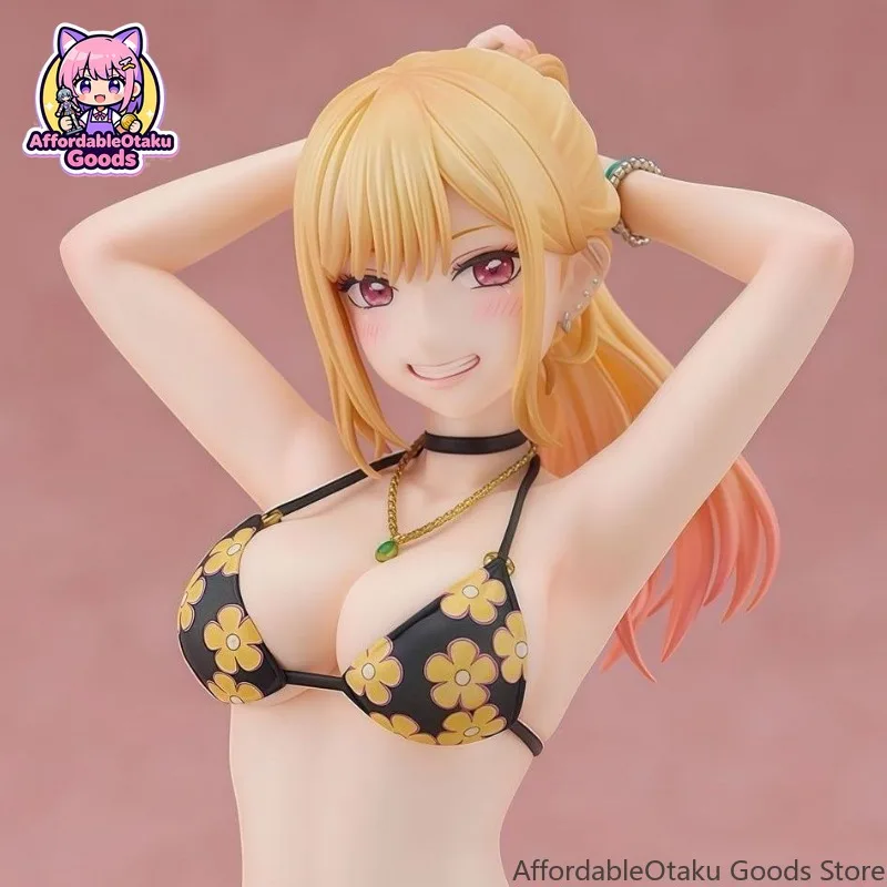 My Dress-Up Darling Marin Kitagawa Swimsuit Version 21CM Pre-painted Full Body Anime Figure Limited Collector Model Shelf Desk
