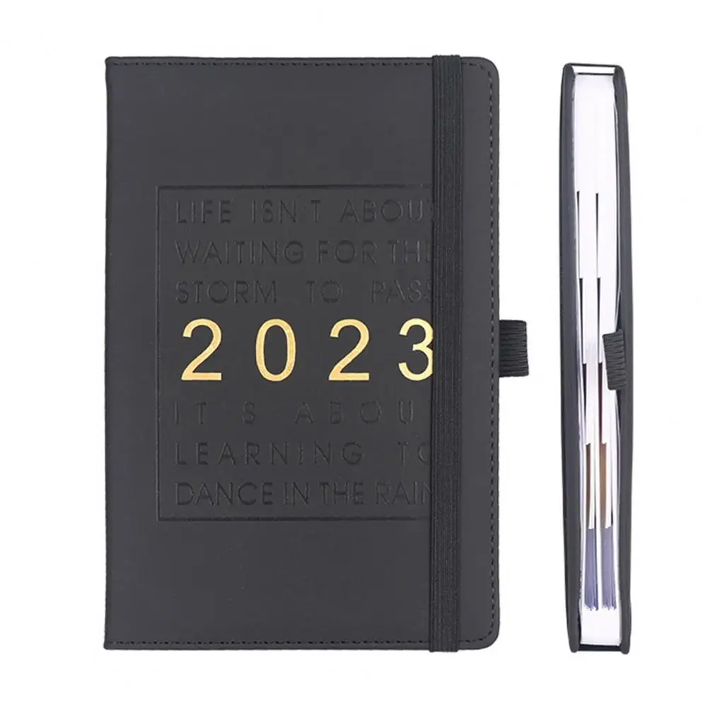 

Journal Calendar Excellent Thicker Paper with Pen Slot 365 Days A5 Pocket Planner Notepad Office Supplies