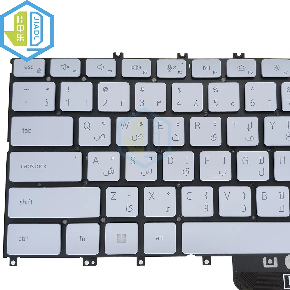 Imagem -04 - Farsi-árabe Francês Azerty Teclado Retroiluminado para Dell Xps 13 9315 13-9315 003jxj 08hp05 03jxj Cn08hp05 Notebook Novo