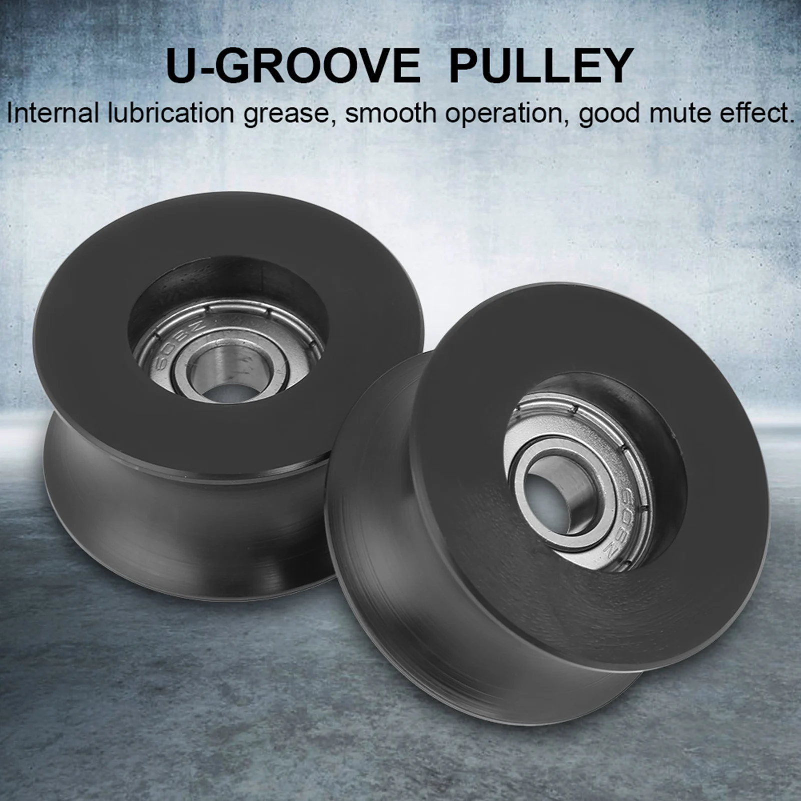 4pcs 0840UU U Type U-Groove Pulley Roller Guide Wheel 8x39.5x20.1mm Metal+plastic
