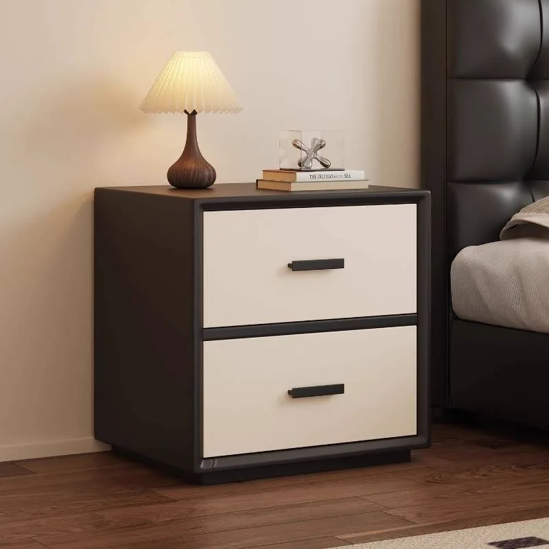

/Drawer Narrow High Nightstands Rustic Black Beige Cabinets Bedroom Bedside Table Drawer Modern Mesa De Cabeceira Furniture Home
