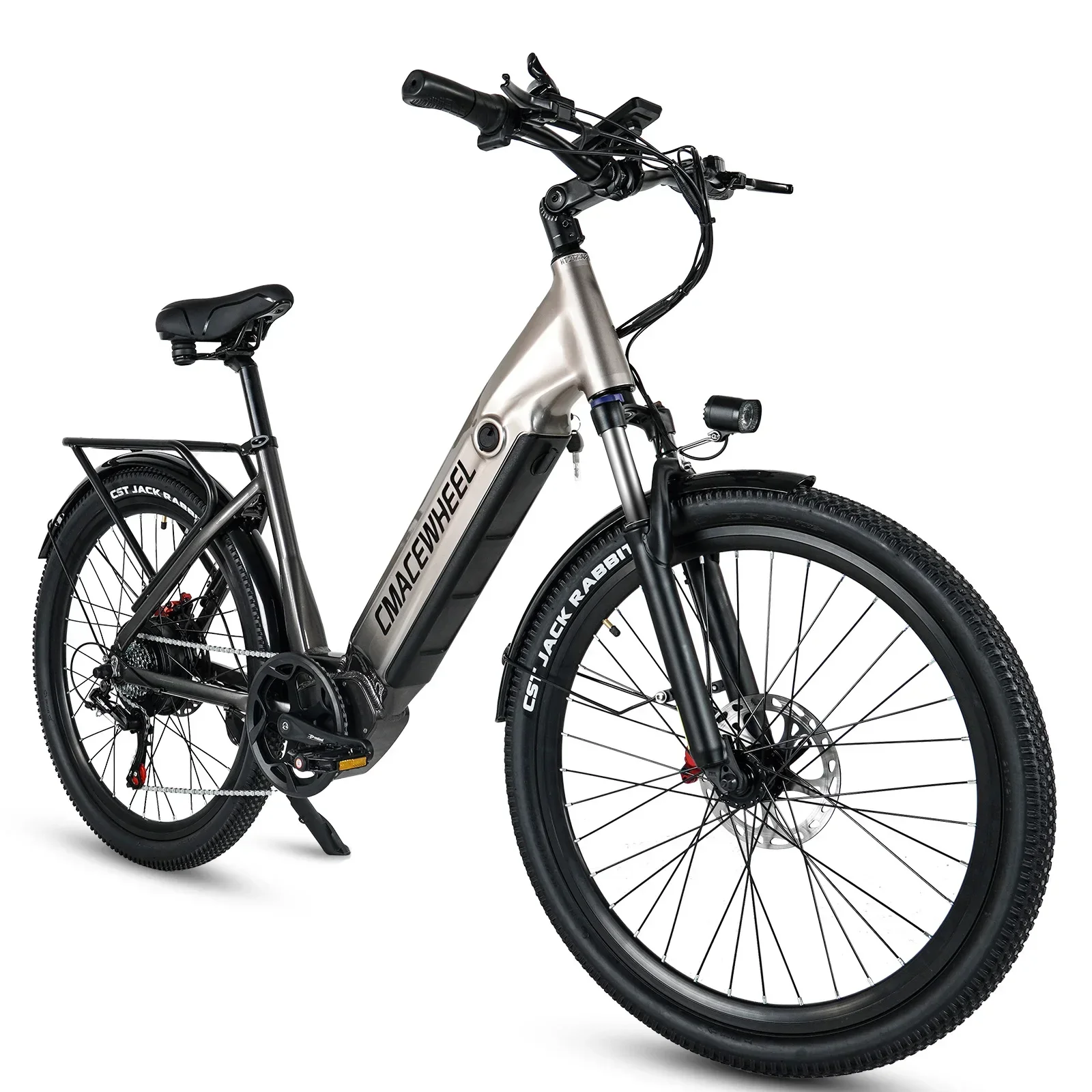 Bicicleta Eléctrica CMACEWHEEL L26 de 26 Pulgadas, Ebike de 48V 17Ah para Adultos, Hombres y Mujeres, Bicicleta Eléctrica de Montaña, 7 Velocidades, Torque 70 N·m, Stock UE