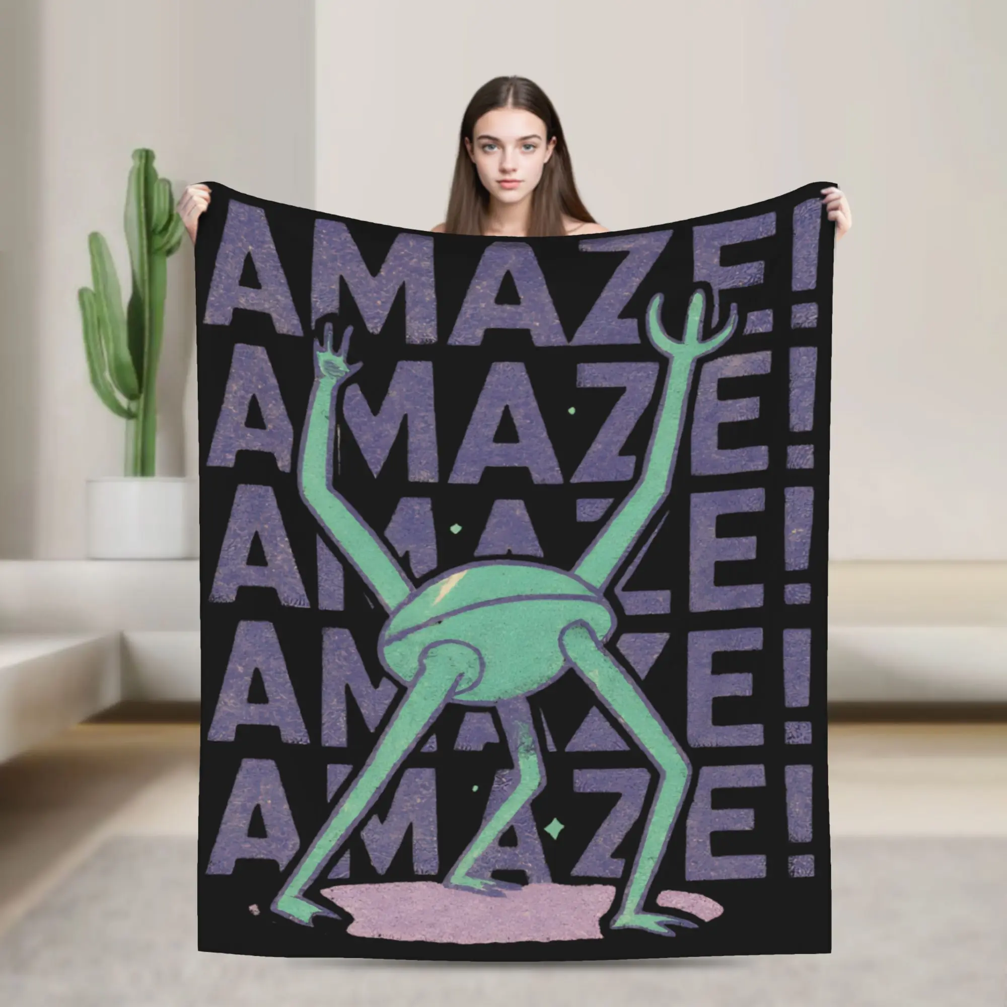 Rockys Amaze! Project Hail Mary Coral Fleece Plush Throw Blankets  Blanket for Bed Car Ultra-Soft Quilt